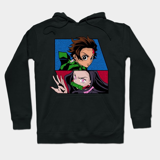 two demon slayer brothers and sisters Hoodie by feringrh